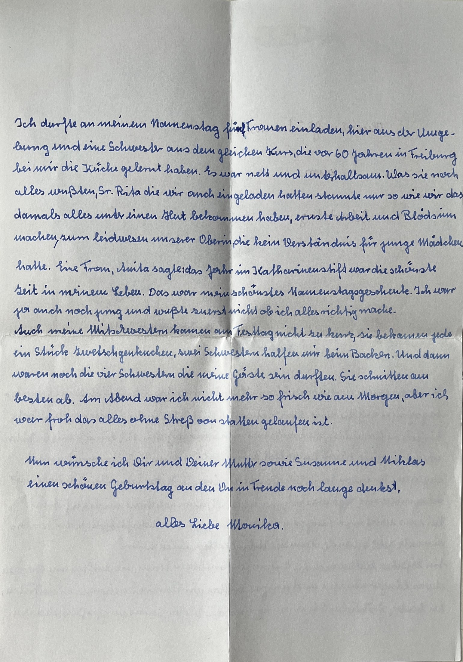 Zweiter Bogen mit Schlussgruß